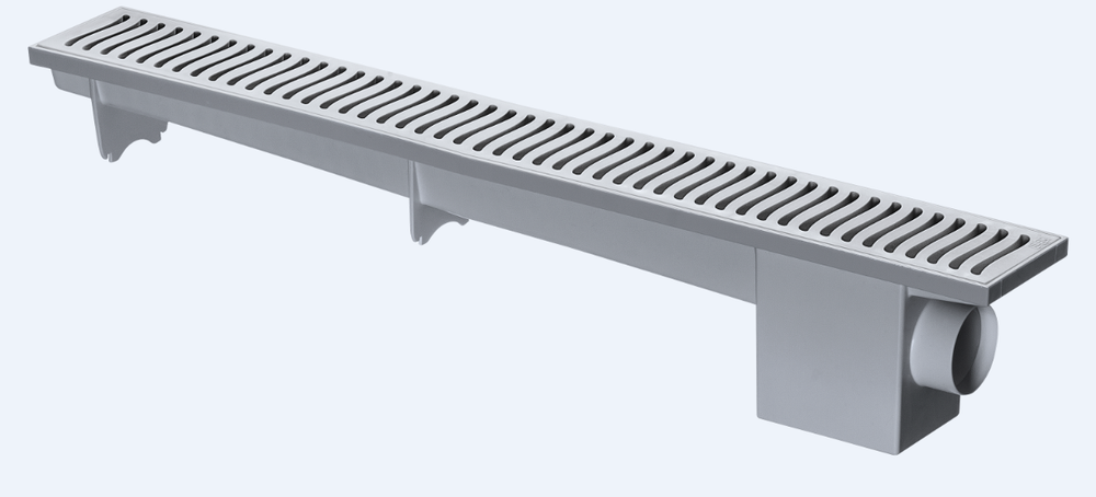 Ralo Linear Modulável Sifonado Cinza 70cm HERC
