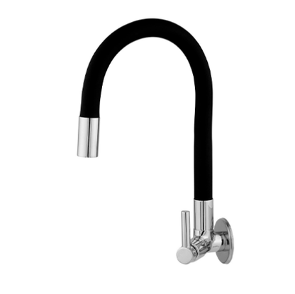 Torneira de cozinha Flexivel Parede Preta ref 1868 C61 RAINHA
