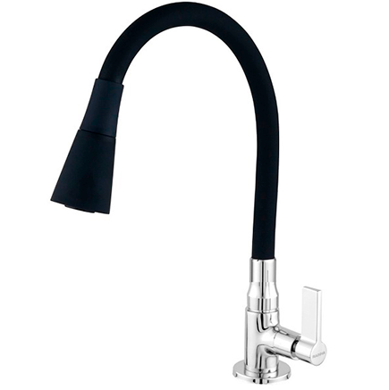 Torneira de Cozinha Gourmet preta Dupla Função bancada ref4968 C70 RAINHA