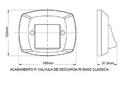 Acabamento Válvula de Descarga Preto Blukit | EletroHidro
