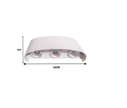 Arandela Lentille Trois LED 6W 6500K Branca | EletroHidro
