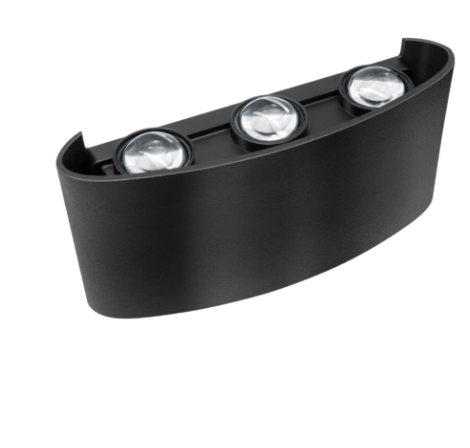 Arandela Lentille Trois PRETO 6W 3.000K LUMANTI