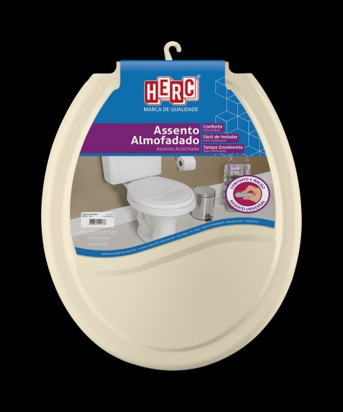 Assento Sanitário Almofadado Universal Herc - CORES