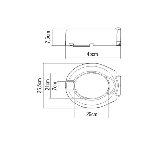 Assento Sanitário Elevado 7,5cm com Tampa Cipla | EletroHidro