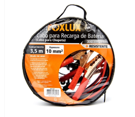 Cabo para recarga de bateria 300 amperes FOXLUX