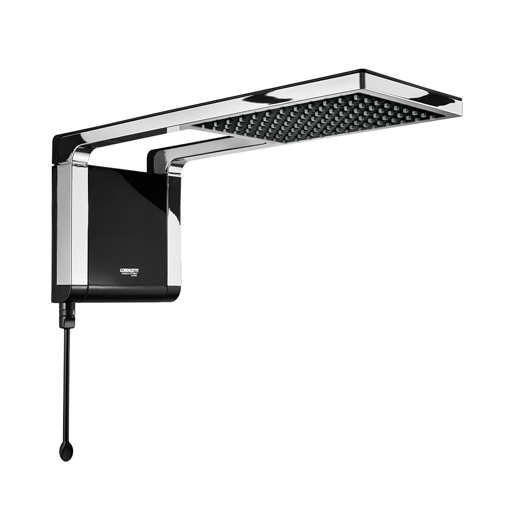 Chuveiro Acqua Storm Preto/Cromado 5500W 127V LORENZETTI