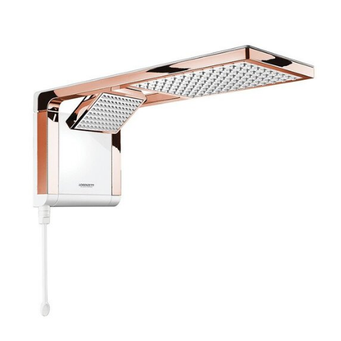 Chuveiro Eletrônico Acqua Duo Branco/Rose Gold LORENZETTI