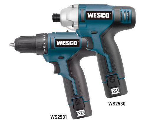 Combo Parafusadeira/Chave de impacto a bateria 12V WESCO WS1000K2