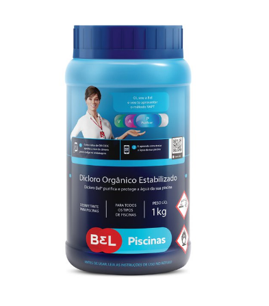 Dicloro orgânico estabilizado para piscinas BEL 1KG