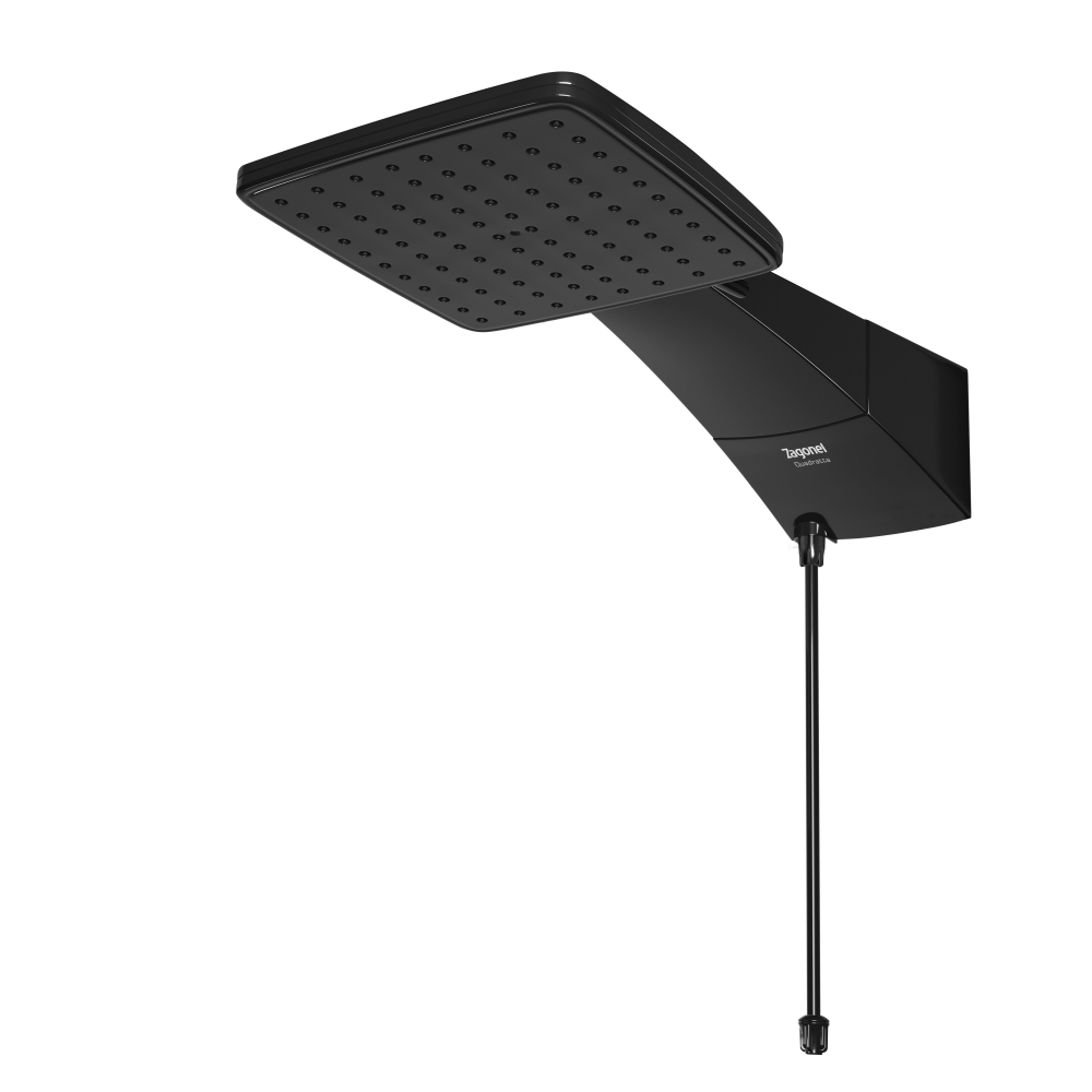 Ducha Eletrônica QUADRATTA PRETA 220V 7.700W ZAGONEL