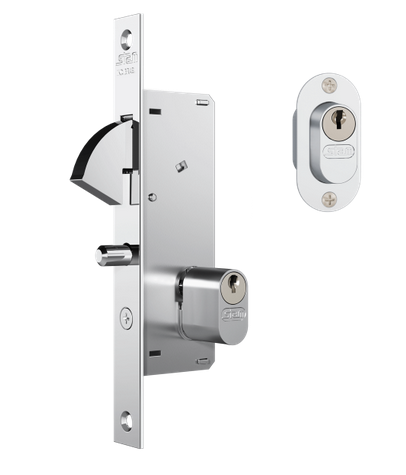 Fechadura 940 porta de correr INOX STAM