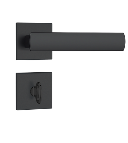 Fechadura BANHEIRO 823/35 Preto Fosco QUADRADA STAM