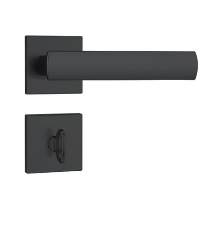Fechadura BANHEIRO 823/35 Preto Fosco QUADRADA STAM