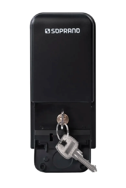 Fechadura Digital Sobrepor Preta FSP202 Soprano | EletroHidro