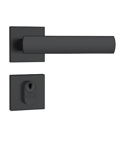 Fechadura Externa 803/35 Preto Fosco QUADRADO STAM
