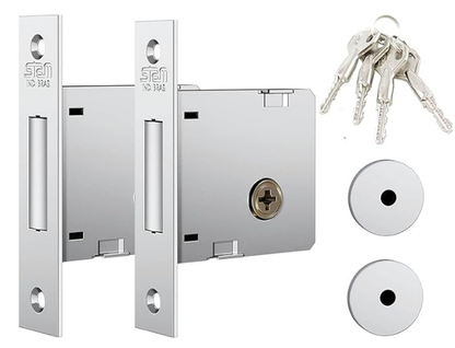 Fechadura STAM Auxiliar Inox 1004 Par Redondo | EletroHidro