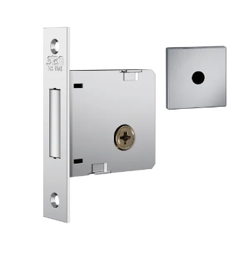 Fechadura STAM Auxiliar Inox 1004 Par Quadrado | EletroHidro