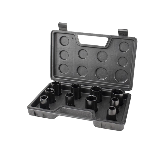 Kit Soquete p/ Chave de Impacto 10 Peças Lynus | EletroHidro