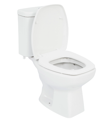 Kit Vaso sanitário com caixa acoplada e com itens de montagem BRANCO THEMA