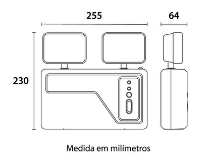 Luminária de Emergência LED 18W 3000lm Blumenau | EletroHidro