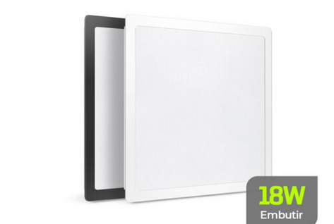Luminária de led EMBUTIR QUADRADA 18W 3.000K LUMANTI