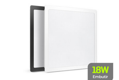 Luminária de led EMBUTIR QUADRADA 18W 3.000K LUMANTI