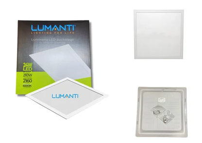 Luminária LED Embutir Quadrada 24W 6500K Lumanti | EletroHidro