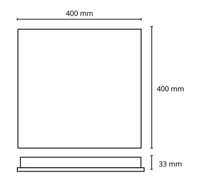 Luminária LED Embutir Quadrada 36W 4200K Lumanti | EletroHidro