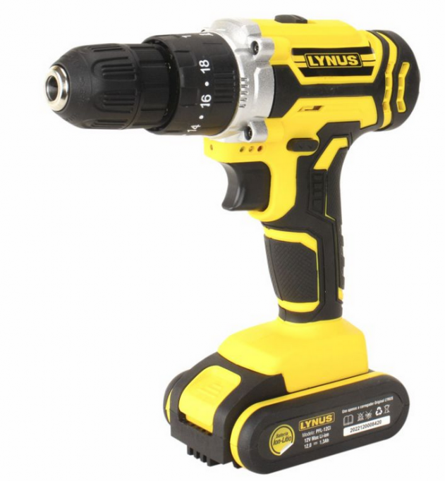 PARAFUSADEIRA/FURADEIRA C/ IMPACTO 12V PFL-12CI LYNUS