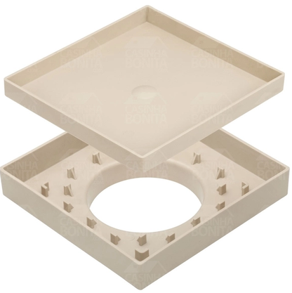 Ralo Oculto 15x15 Bege Personal Quadrado | EletroHidro