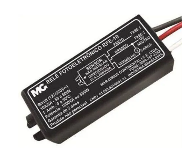 Relé foto eletrônico rfe-10 MARGIRIUS