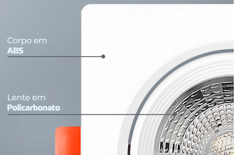 Spot LED Quadrado Embutir 5W 6500K Lumanti | EletroHidro