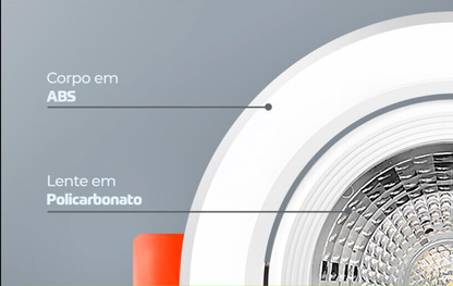 Spot LED Embutir 5W 4200K Redondo Lumanti | EletroHidro
