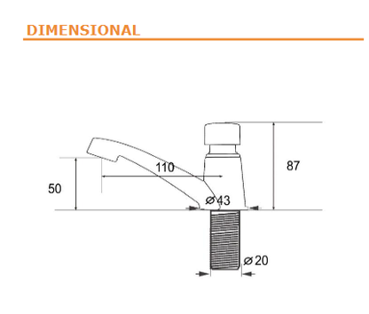 Torneira automática para lavatório ABS cromada | EletroHidro