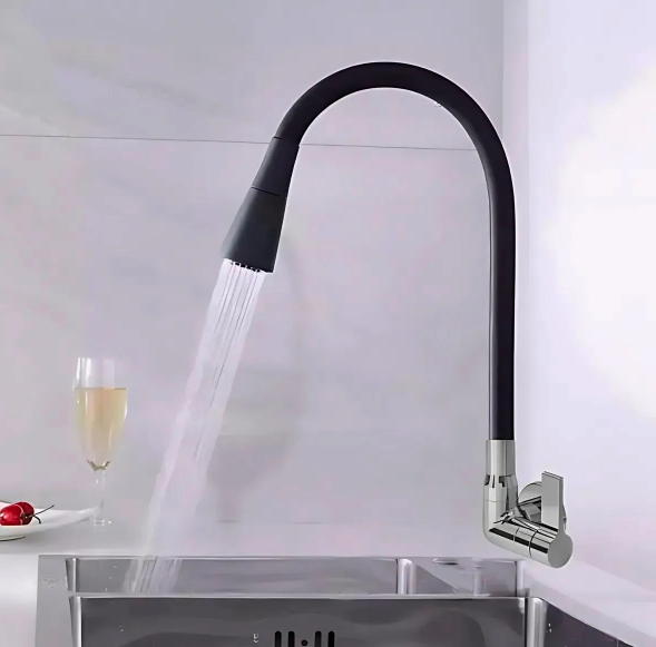 Torneira Cozinha Parede Bica Flexível  REF 4968 C70 RAINHA | EletroHidro
