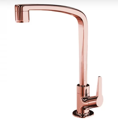 Torneira cozinha mesa bica móvel Flatt REF1167 F71 Rose Gold Lorenzetti