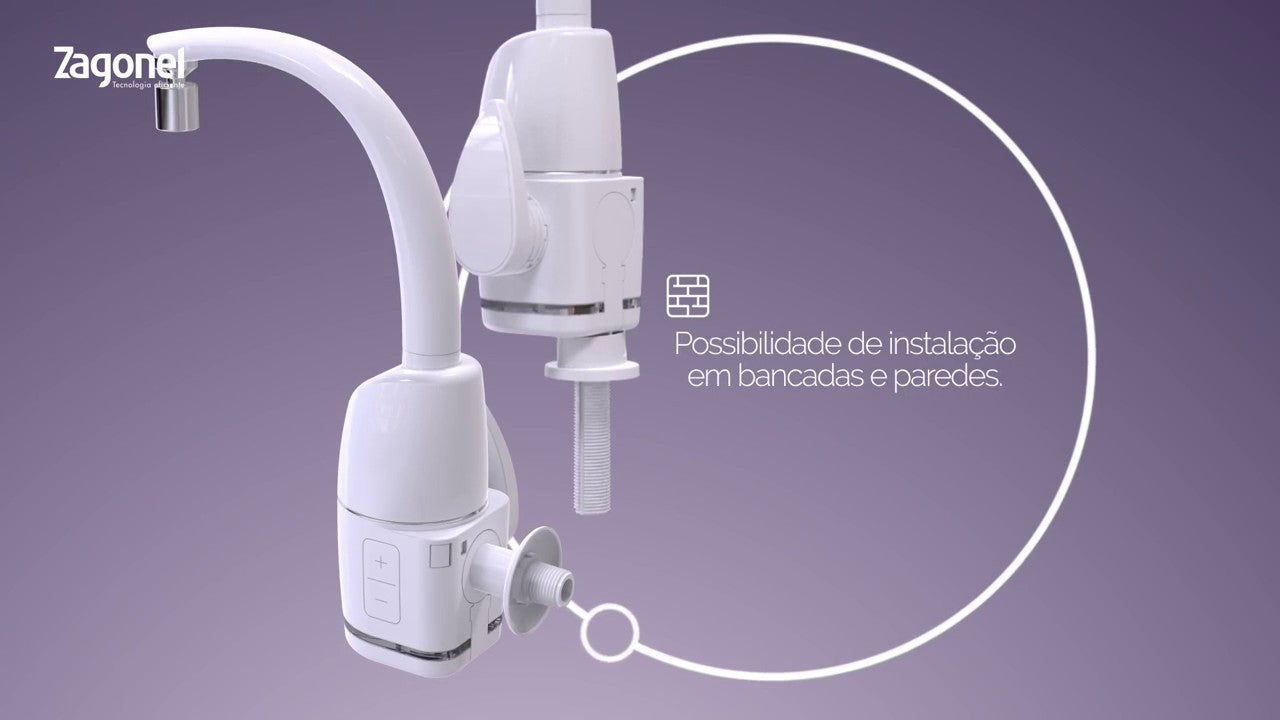 Torneira Eletrônica Prima Touch 5500W Branca | EletroHidro