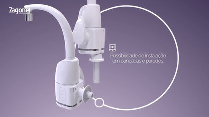 Torneira Eletrônica Prima Touch 5500W Branca | EletroHidro