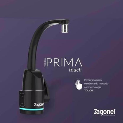 Torneira Eletrônica Prima Touch Preta 5500W | EletroHidro