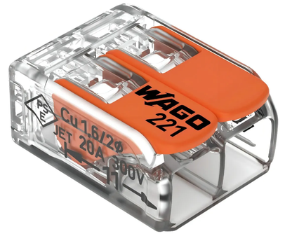 Kit 10 Unidades Conector de Emenda WAGO 221-412
