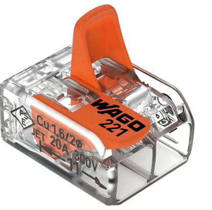 Kit 10 Unidades Conector de Emenda WAGO 221-412